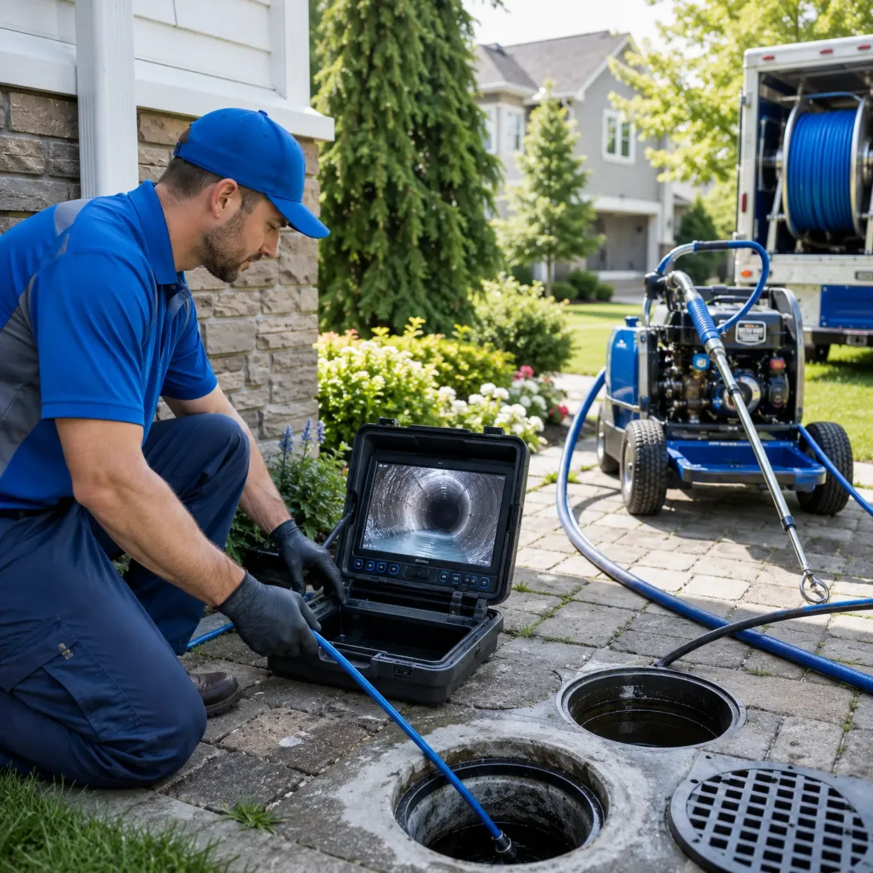 Outdoor drain cleaning professionals serving West Mineral, KS